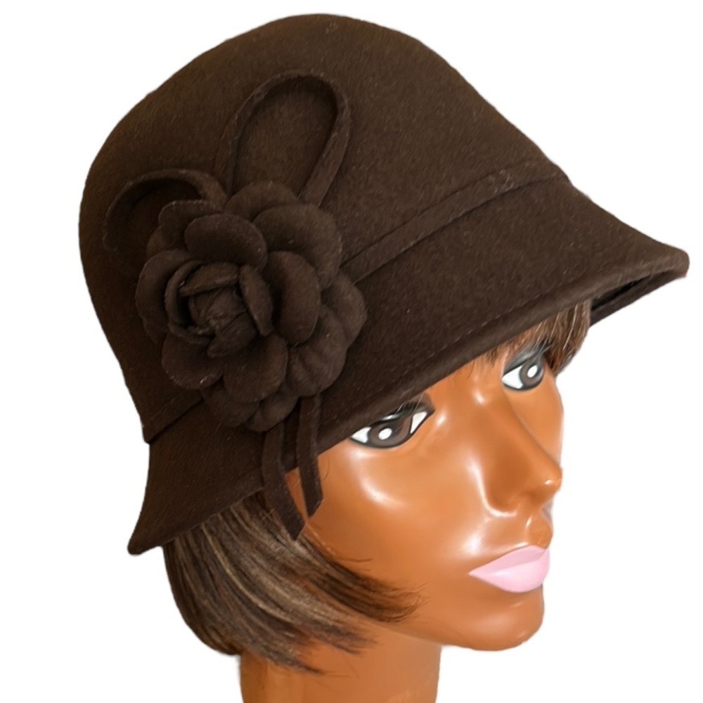 Ann Taylor Brown Cloche Hat